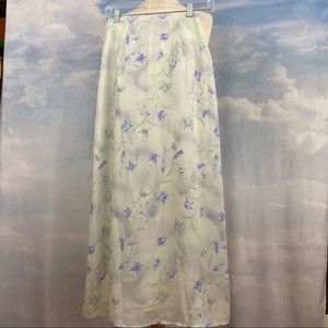 Laura Scott Lined Side Zip Maxi Skirt Size M